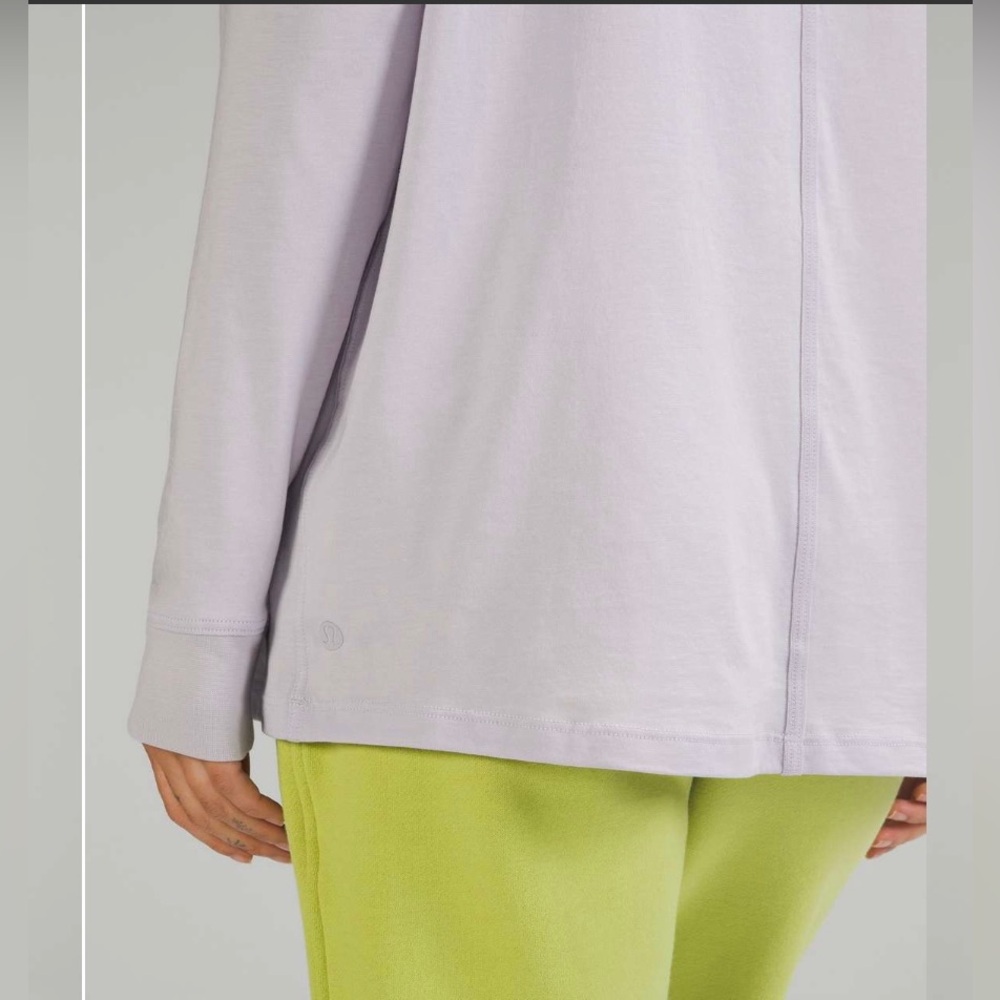 LuLuLemon Light Lavender Long Sleeve tee - Picture 3 of 6